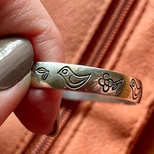 Vintage James Avery Birds and Flowers Bracelet